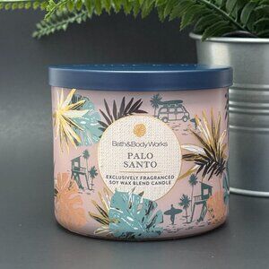 BBW Palo Santo Bath & Body Works 3 Wick Candle